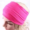 Einfarbiges, drapiertes Kopfband, breites Sport-Yoga-Stirnband, Haarband, Wickelmode, Mama-Geschenk für Frauen, Schwarz, Rot, Weiß