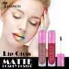 Lipgloss Flüssiger Lippenstift Lippen Make -up wasserdicht langen Glanz 3 Farbe Ganzkosmetik Lippenstift KISS Proof Lasting2405560