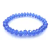 Bracelets en perles de cristal à facettes 8mm faits à la main 6 couleurs 20pcs / lot Livraison gratuite