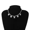 Iced Out Diamond Butterfly necklace Chokers Tennis chains necklaces tassels fashion jewelry for women will and sandy