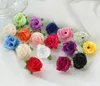 3cm mini rosa pano flor artificial diy cabeça rosa cabeça para festa de casamento decoração da sala de casa