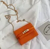 Women Women Handbag Street Trend سلسلة جلدية حقيبة أزياء من الجلد متعدد الوظائف محافظ قصيرة متعددة البطاقات Leathio280f