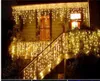 6m * 1m 25m 256leds pintar pista LED lâmpadas de corda cortina icicle natal home jardim festival luzes