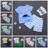 Abiti firmati per bambini Ragazzi Camicie per cartoni animati Pantaloni corti 2 pezzi Set Manica corta Ragazza per bambini Abiti Estate Abbigliamento per bambini 15 Disegni D3415915