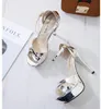 뜨거운 판매 - 럭셔리 웨딩 신발 플랫폼 하이힐 여성 샌들 댄스 파티 신발 크기 34 ~ 39