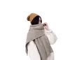 Luxury- Sciarpa ragazza autunno e inverno joker tinta unita sciarpa lavorata a maglia filato per maglieria coreano piccola sciarpa calda invernale fresca giapponese
