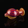 Color Hookahs Wig Wag Glass Carb Cap bubble Ball Caps For Quartz Banger Nails Water Bongs Dab Oil Rigs