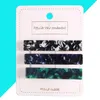 Fashion Acetic Acid Plate Hair Clips Side Clip Set Acrylic Resin Hairdressing Three Piece Set Women Jewelry