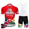 2024 Pro Cartoon 팀 사이클링 저지 짧은 9D 세트 MTB 자전거 의류 ROPA CICLISTO 자전거 자전거 착용 옷 남성 MAILLOT CULOTTE