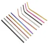 304 Stainless Steel Straws Reusable Straight Bent Metal Drinking Straw Reusable Drinking Straws kitchen bar straw KKA6510