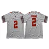 Camisa de futebol personalizada Ohio State Buckeyes NCAA Justin Fields JK Dobbins Chase Young Nick Bosa Stroud Fleming Dwayne Archie Griffin Eddie George Elliott 150TH Patch