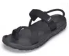 Män Sandaler 2018 Män Svart Strand Sandaler Högkvalitativ Unisex Flat Summer Shoes Sandalias Para Hombre Storlek 45 46