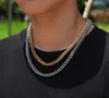 Collier chaîne à maillons Figaro plaqué or 18 carats, 6mm, en acier inoxydable, 18-24 pouces, bijoux Hip Hop, tendance, vente en gros