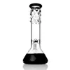 Épaisseur 7 MM Bécher Narguilé verre cendrier Noir Base Ice Catcher perc conduites d'eau