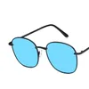 المضلع النظارات الشمسية النساء الرجال العلامة التجارية مصمم خمر النظارات مربع معدنية واضحة نظارات الشمس مثير uv400 الأزياء