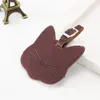 Tag di valigia in pelle gatto bagaglio etichetta etichetta borse a sospensione Accessori per viaggi Nome ID ID indirizzo etichette