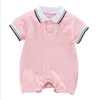 Baby pagliaccetti abiti firmati Ragazzi a righe brevi tute del manicotto di estate delle ragazze di cotone della tuta Oneises Playsuits Newborn vestiti di ascensione C7441