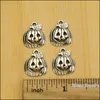 Halloween Pumpa Charm Hängsmycke Söt Pumpor Antik Silver Vintage Charms 100st / Lot 19 * 16 * 3mm Pendants Mode Smycken DIY Tillbehör