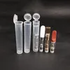 Tubo contenitore in plastica da 72 mm per cartuccia da fumo Vape Coperchio incernierato Tubi a prova di bambino Fiala 0,3 ml 0,5 ml 1,0 ml Confezione atomizzatore monouso