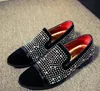 New Fashion Mens Glitter Men Casual Flats Designer Dress Shoes Sequined Loafers Men's Diamond Shoes38-43n42 193 S 's 38-43n42