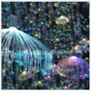 Outdoor LED Jellyfish Fiber Optic Colorful Light Hanging Lights Living Room Restaurant Home Decor Wedding Party Neon Sign Waterpro271S