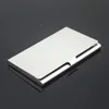 Creative Card Case Rostfritt stål Aluminium Holder Metal Box Cover Credit Men Affärskort Holder Card Wallet