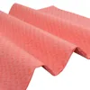 Hot koop zomer polyester Afrikaanse jacquard stof voor gewaad shirt kleding Goede qulity bedrukt stof voor jurk roze kleur