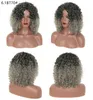 SHUOWEN Parrucca di Capelli Sintetici Pieno Afro Crespo Riccio 9 Colori Simulazione Parrucche Ondulate Morbide Dei Capelli Umani Per Le Donne TT191006