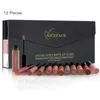 12Pcs/Set Matte Long-Lasting Lipstick 12 Colors Lip Gloss Waterproof Red Lip Stick Beauty Lips Makeup Lipstick