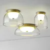 Creative LED Ceiling Lamp Mouth Blown Glass Lighting Dinning Room Living Room Hotel Bar Affordable Luxury Modern Design Light