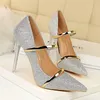 Glitter Hakken Bruiloft Schoenen Pumps Dames Schoenen Fetish Hoge Hakken Escarpins Sexy Hauts Talons Zapatos Fiesta Mujer Elegante Schoenen Vrouw