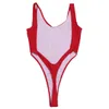 Ny bikini stor storlek baddräkt sexig en bit baddräkt halter thong beachwear push high monokini bad set1843917