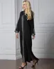 Adogirl 2019 New Side Slits Hooded Dubai Muslim Abaya Maxi Dress Autumn Long Sleeve Islamic Women Kaftan Plus Size Moroccan Robe J190648