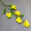 Fausse fleur de viol (5 têtes/pièce), 40.55 pouces de longueur, pour centres de table de mariage, vitrine de maison, fleurs décoratives
