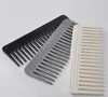 Grzebień fryzjerski zęby 19 zębów czarny wysokiej jakości ABS Plastikowa odporna na ciepło Duży szeroki grzebień grzebieniowy Szeroki LX7997