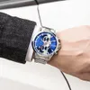 Curren modedesignklockor för män lyx varumärke män titta på casual sport armbandsur kronograf rostfritt stål klocka