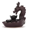 Backflow Incense Burner Creatives Home Decor Ornaments Keramiska Dragon Rökelsehållare Censer för vardagsrum