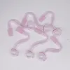 10mm Rose Mâle Épais Pyrex Verre Brûleur À Huile Conduites D'eau pour Plates-Formes Pétrolières Bongs En Verre Clair Épais Grands Bols pour Fumer Des Ongles À L'huile