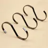 Stainless Steel S Shaped Hooks Clothes Hanger Silver/Black/Rose Gold Pants Bag Hanger Rack Home Store Storage QW9549