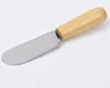 Stal nierdzewna masło sztućce szpatułka drewniana drewniana noża deser deser dżem smaczny nóż przenośne podróżne narzędzie do śniadania 4780564