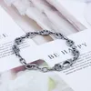 Винтажный браслет из стерлингового серебра 925 пробы с буквами для мужчин и женщин, модные ювелирные изделия для пар, Gift209K