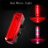 Bike Light USB Rechargeable Mountain Bike Taillight Outdoor Night Riding Bike Safety Warning Light 5LED Bicycle Lamp