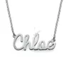 316L stainless steel Personalize Cursive name necklace Customized necklace with black bag locket necklaces chains for women7462447