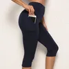 Women Summer Jogging Clothing Female Running Leggings Exercise Capris Sexy Fitness Pants with Pocket Fashion Sport Pirate Shorts3865299