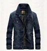 Mäns Jackor 2 Färger Mens Mode Denim Jacka European American Lapels Streetwear Utomhus Motorcykel Casual Outwear