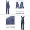 2019 модные мужские рваные джинсы, комбинезоны, винтажные джинсовые комбинезоны с нагрудниками, мужские брюки на подтяжках, комбинезон, цельный Trouse9608730