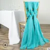 5 pièces ensemble chaise de mariage romantique ceintures 55200 cm célébration fête d'anniversaire événement Chiavari chaise décor chaise de mariage ceintures Bow2520357