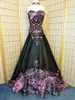 2020 chérie camo a-line robes de mariée broderie gothique black camouflage robes de mariée formelle vestidos de mariage chasse à la chasse au pays