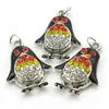 Jinglang Tiny Penguin Charm para la fabricación de joyas y el fabricante de la moda del encanto del zinc Esmalte de aleación de zinc Penguin 30pcs
