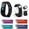 Y5 Smart Watch Blood Oxygen Hjärtfrekvens Monitor Fitness Tracker Smart Armbandsur Vattentät Passometer Smart Armband för iPhone IOS Android